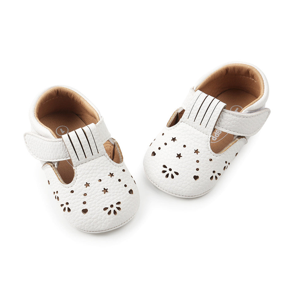 Mjuka genombrutna loafers för babyflickor, bild 4 av 7
