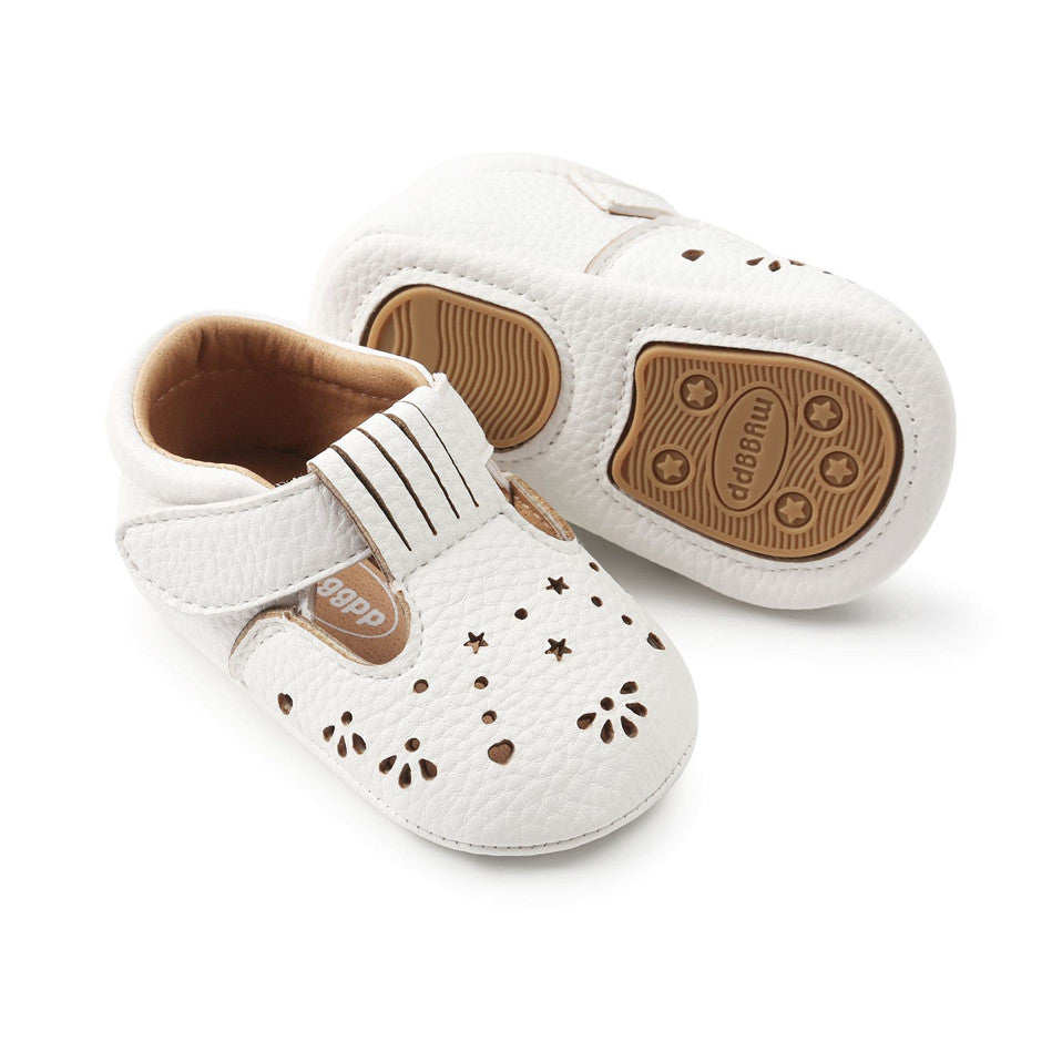 Mjuka genombrutna loafers för babyflickor, bild 5 av 7