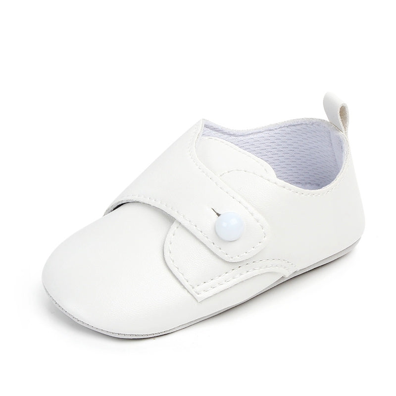 Mjuka och lätta vita loafers för baby pojke