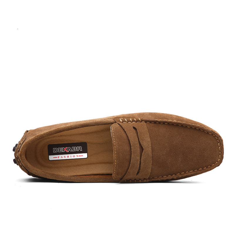 Mjuka loafers i mocka för herrar, bild 13 av 23