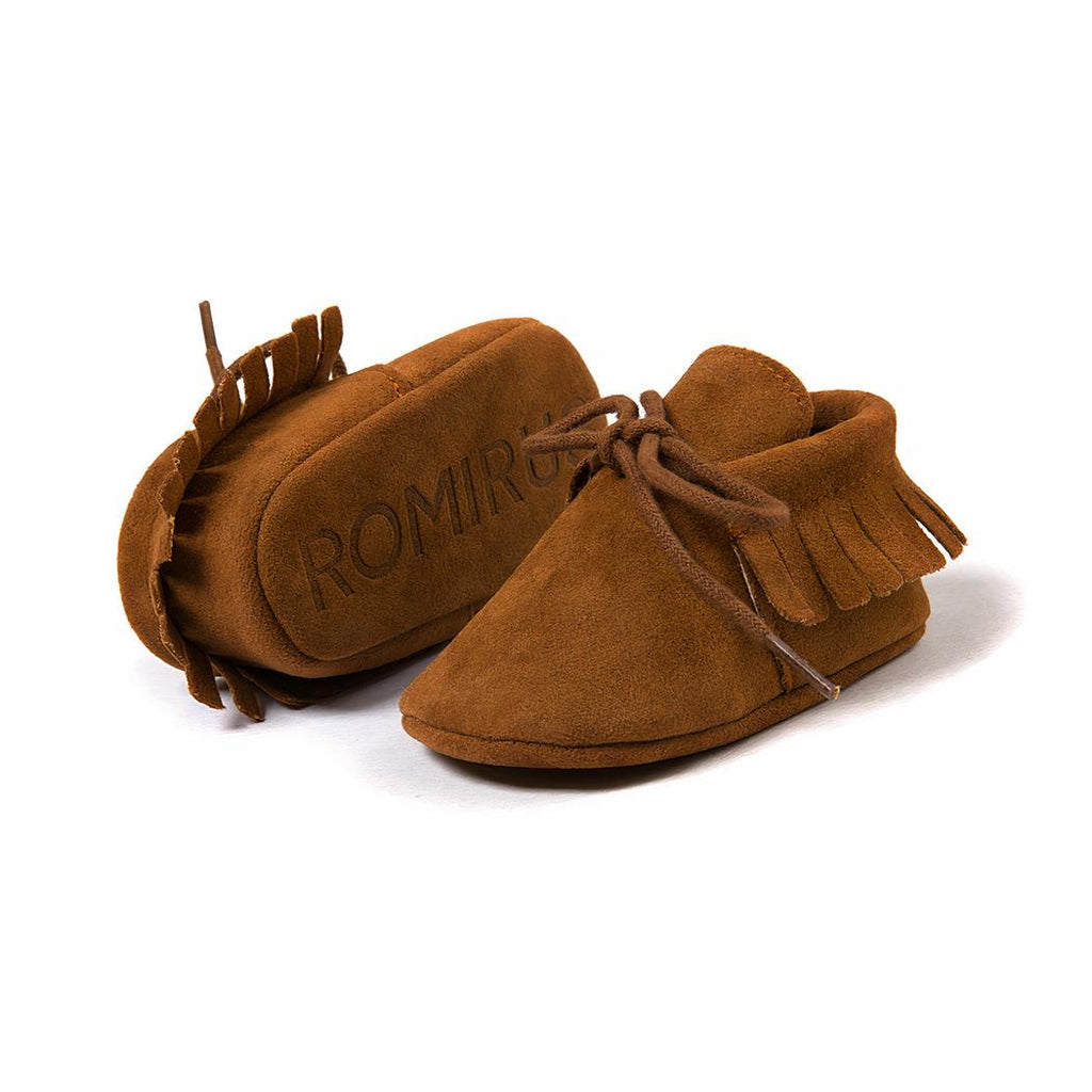 Babyloafers med snörning och fransar, bild 6 av 17