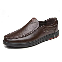 Ortopediska loafers i äkta läder för herrar, Brun