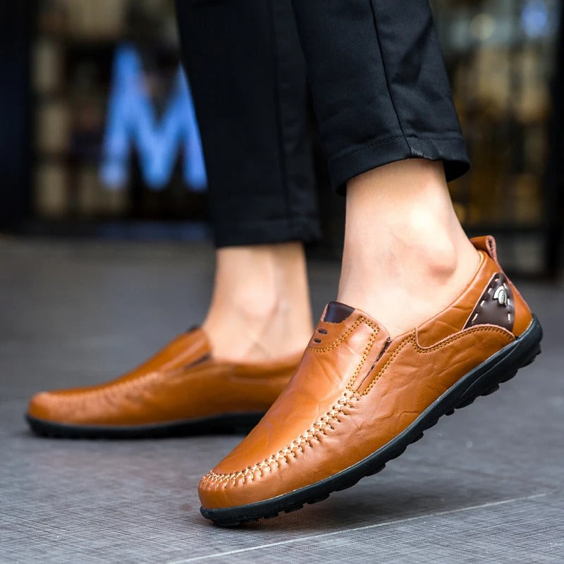 Förfinade loafers i syntetiskt läder för herr, bild 4 av 8
