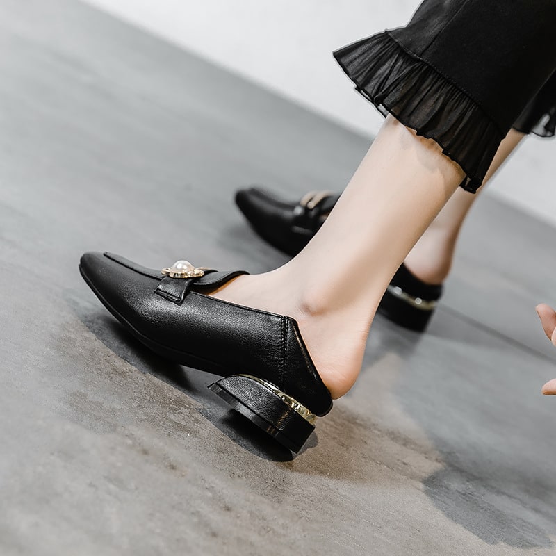 Loafers med eleganta fyrkantiga klackar, bild 4 av 6