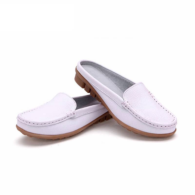 Mjuka loafer-mules i syntetiskt läder, bild 8 av 14