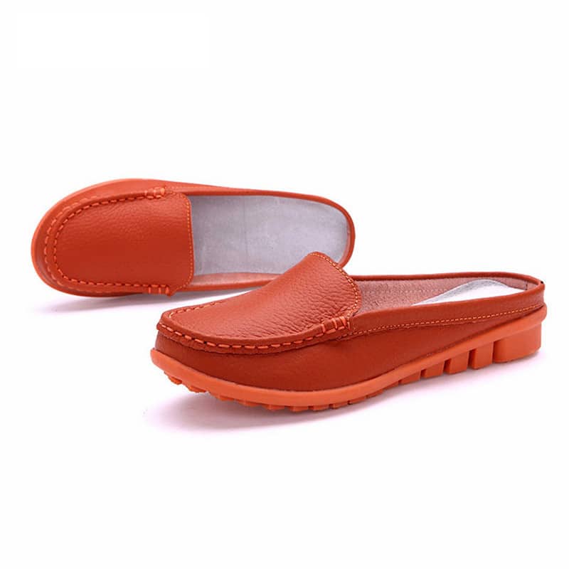 Mjuka loafer-mules i syntetiskt läder, bild 9 av 14