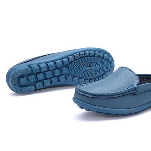 Mjuka loafer-mules i syntetiskt läder, bild 4 av 14