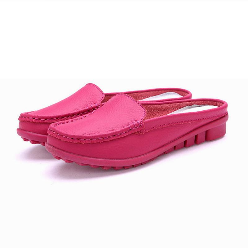 Mjuka loafer-mules i syntetiskt läder, bild 5 av 14