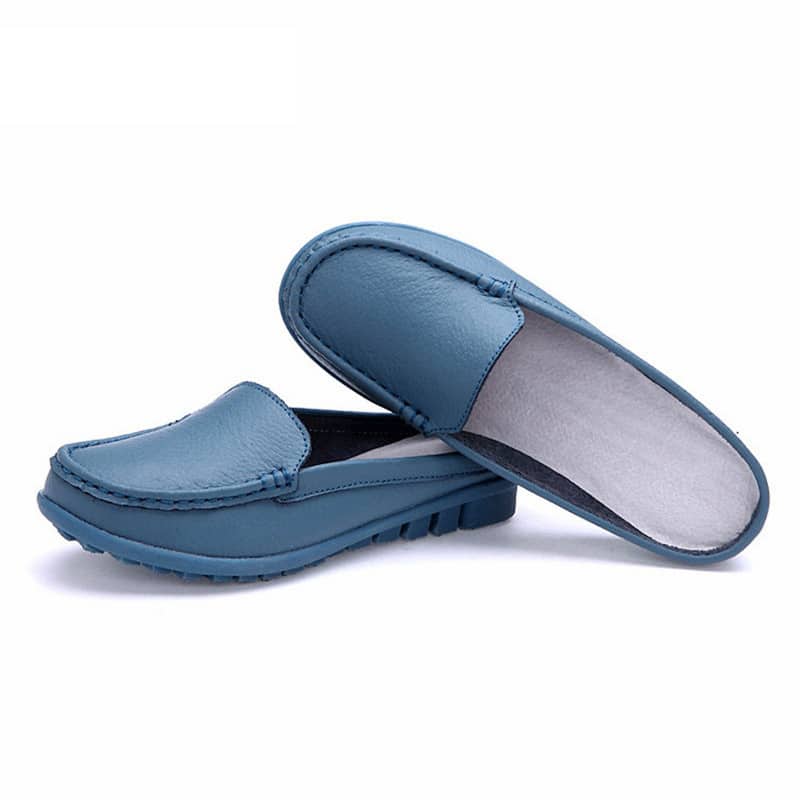 Mjuka loafer-mules i syntetiskt läder, bild 2 av 14