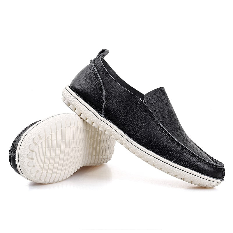 loafer i svart läder