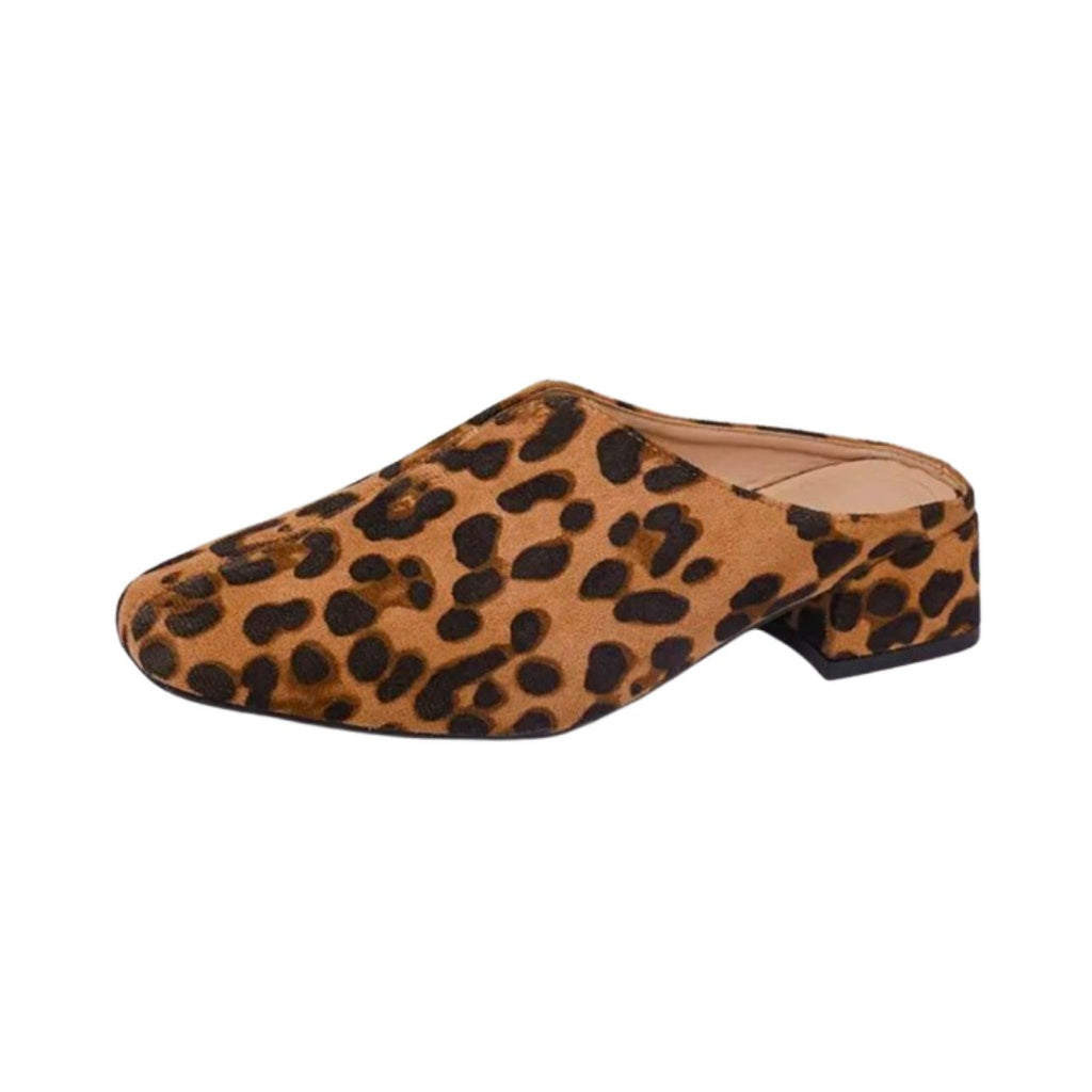 Leopardmules med fyrkantig klack, leopardmönster, bild 6