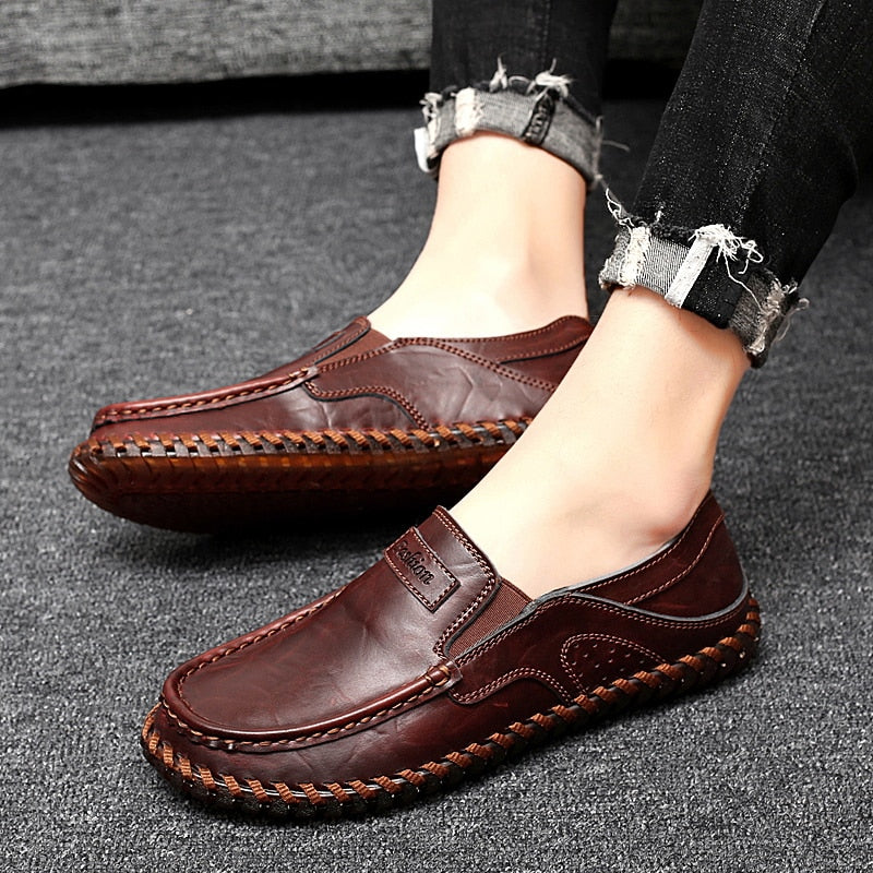Ortopediska loafers med synliga sömmar för herrar, bild 3 av 9