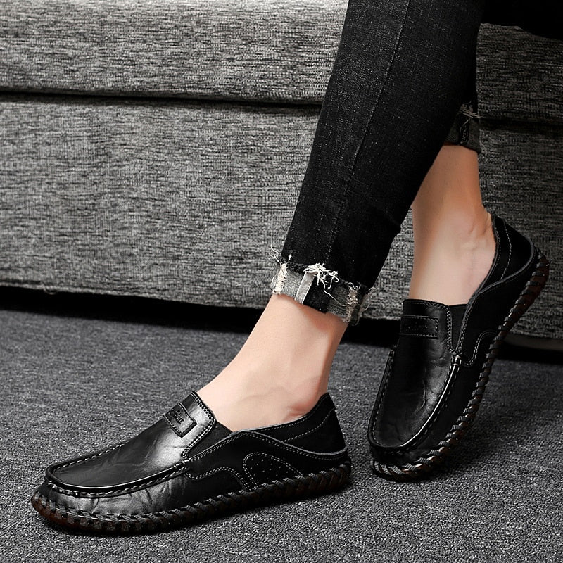 Ortopediska loafers med synliga sömmar för herrar, bild 5 av 9