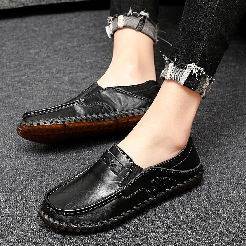 Ortopediska loafers med synliga sömmar för herrar, bild 6 av 9