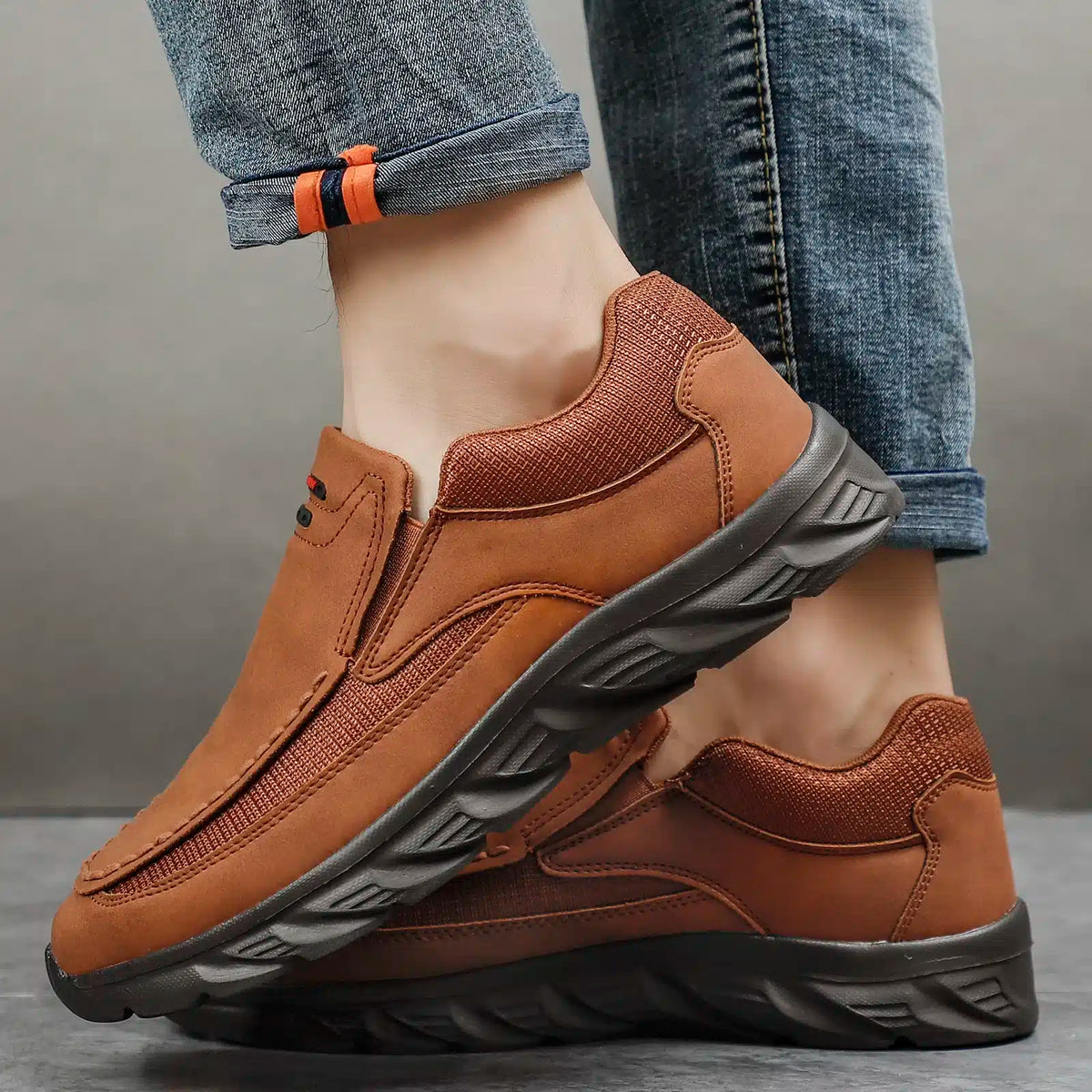 Ortopediska och avslappnade loafers för herrar, bild 3 av 12