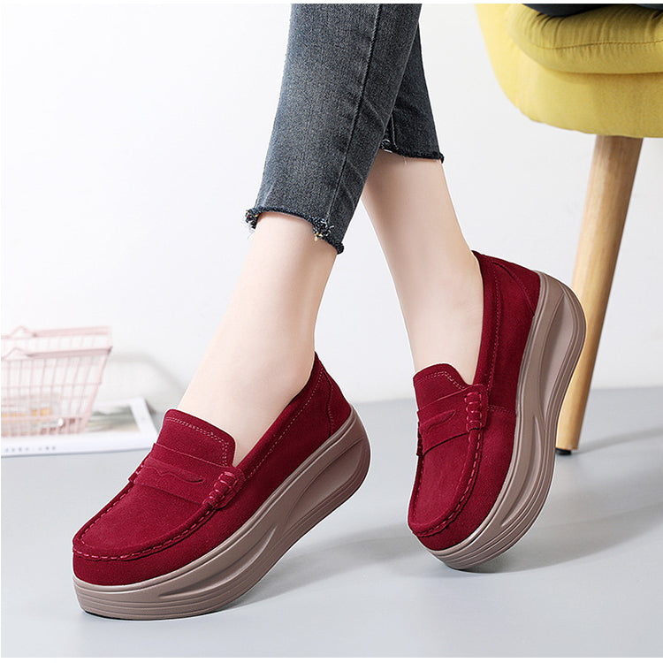 Ortopediska loafers med rem och tjock sula, bild 2 av 14