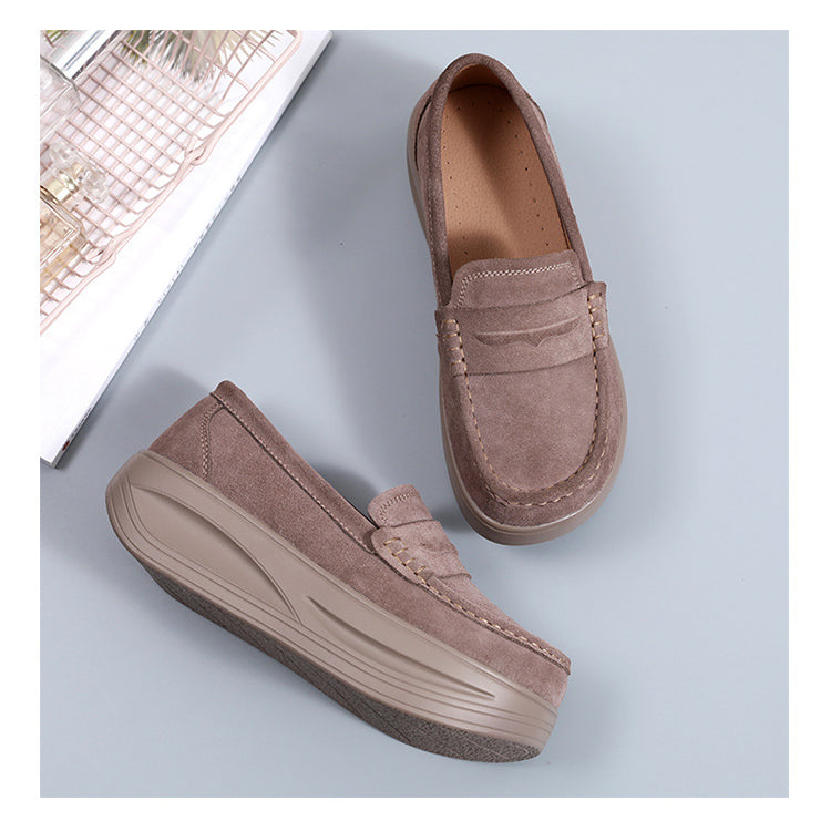Ortopediska loafers med rem och tjock sula, bild 3 av 14