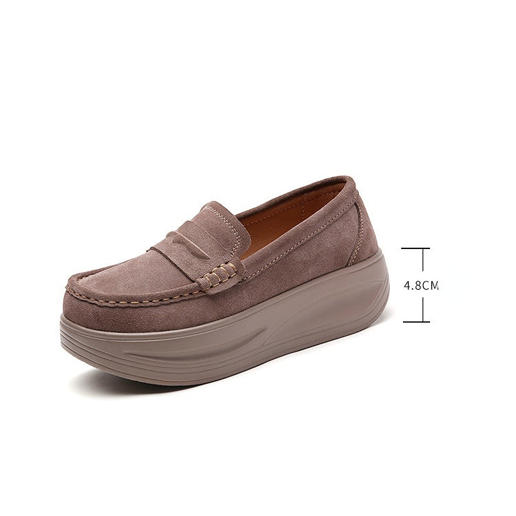 Ortopediska loafers med rem och tjock sula, bild 4 av 14