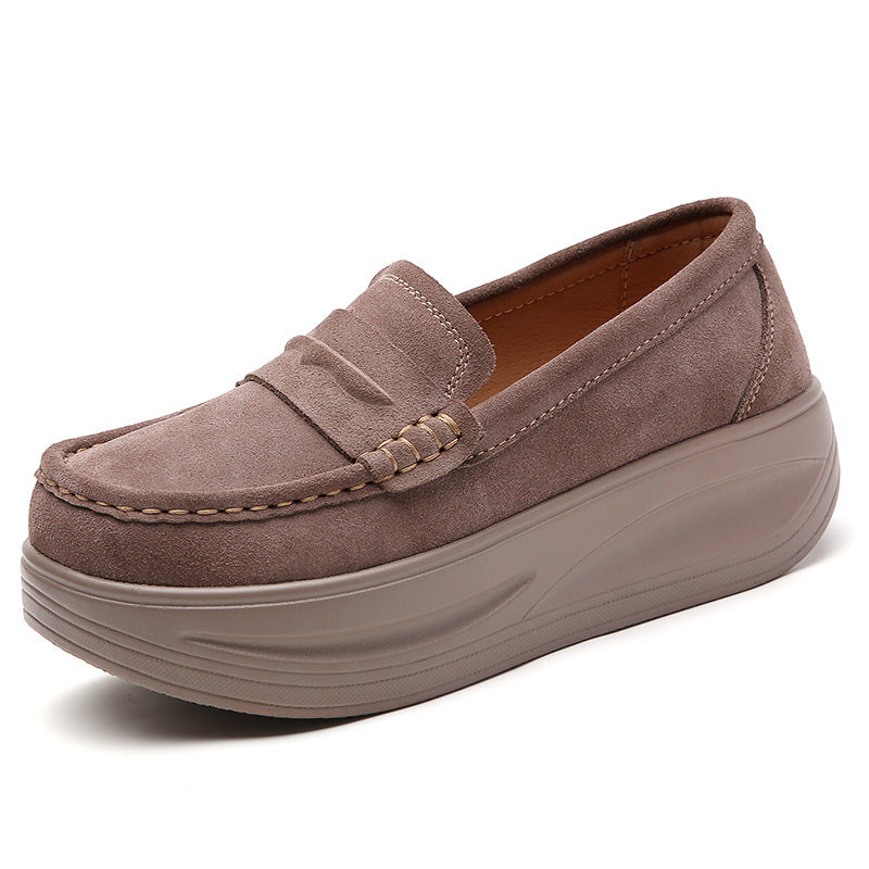 Ortopediska loafers med rem och tjock sula, bild 5 av 14