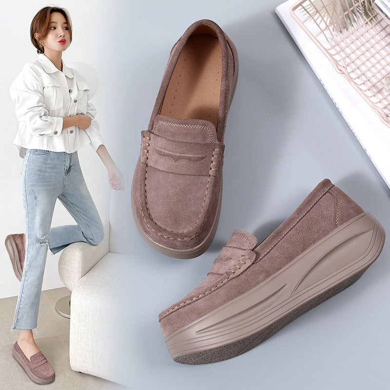 Ortopediska loafers med rem och tjock sula, bild 11 av 14