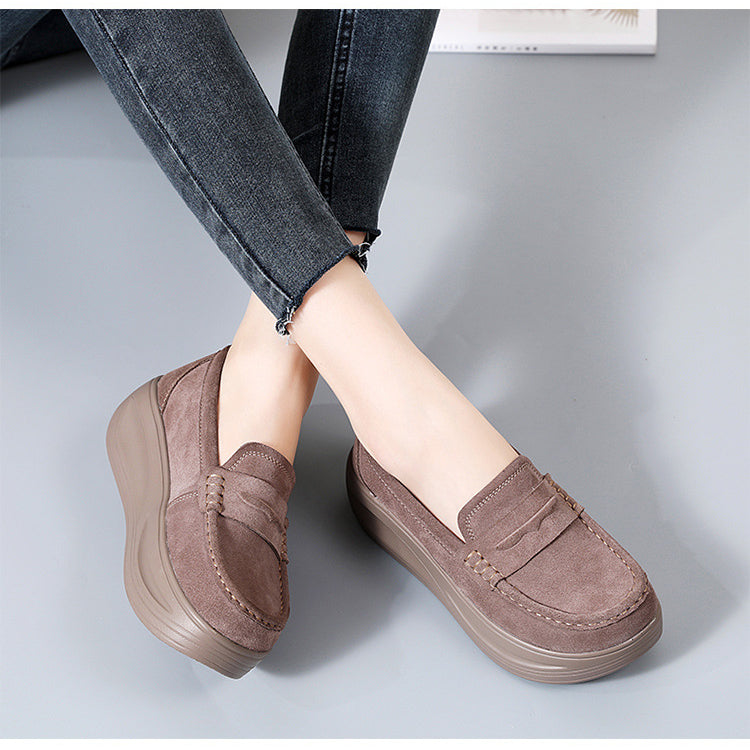 Ortopediska loafers med rem och tjock sula, bild 7 av 14