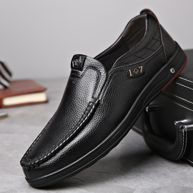 Ortopediska loafers i äkta läder för herrar, bild 2 av 7