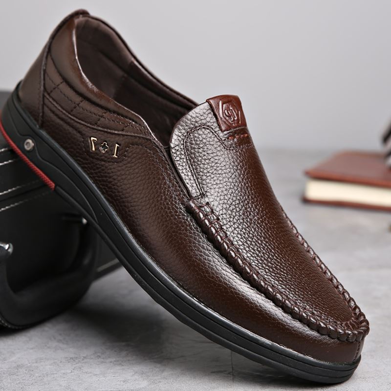 Ortopediska loafers i äkta läder för herrar, bild 3 av 7