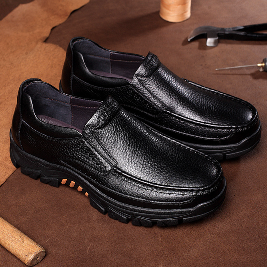 Ortopediska loafers i mjukt koläder för herrar, bild 10 av 11