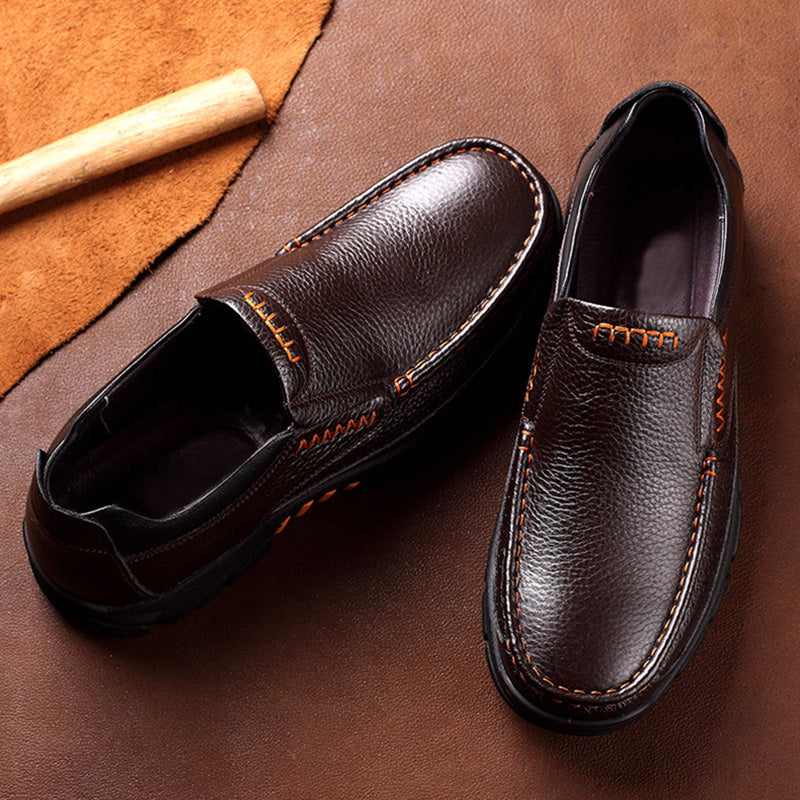 Ortopediska loafers i mjukt koläder för herrar, bild 4 av 11