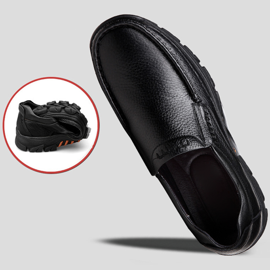 Ortopediska loafers i mjukt koläder för herrar, bild 9 av 11