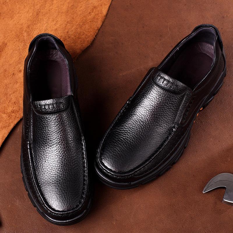 Ortopediska loafers i mjukt koläder för herrar, bild 6 av 11