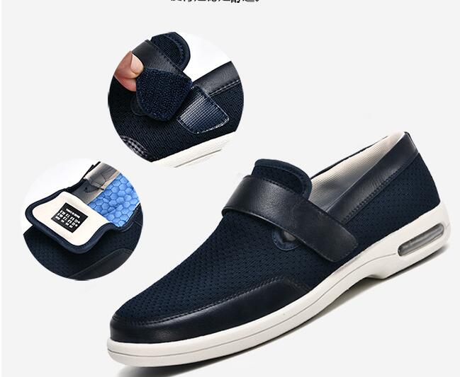 Mjuka ortopediska loafers med bred öppning för herr, bild 6 av 20