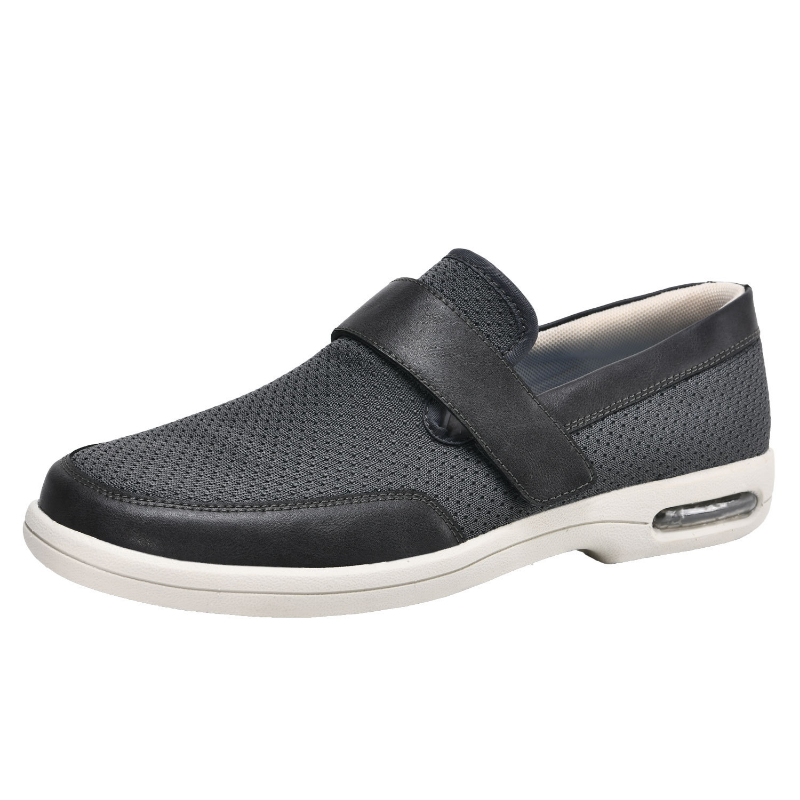 Mjuka ortopediska loafers med bred öppning för herr, bild 2 av 20