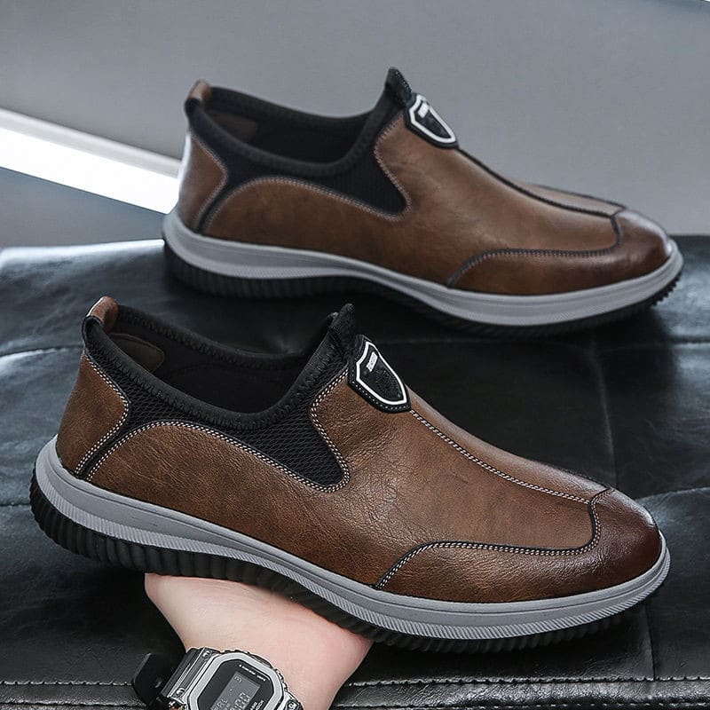 Ortopediska loafers med platåsula för herrar, bild 3 av 7