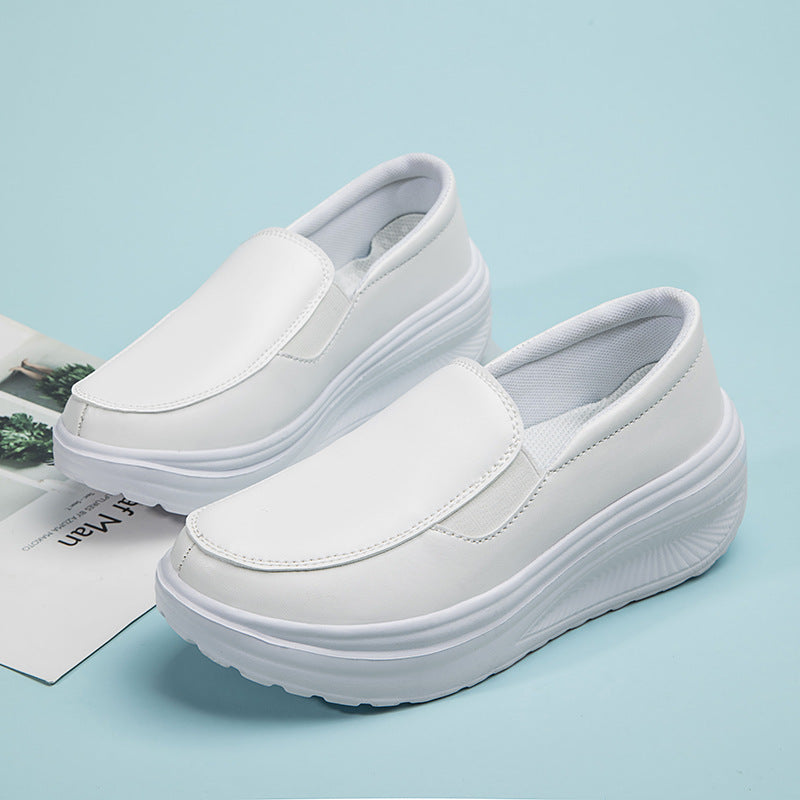 Ortopediska loafers i läder med platå, bild 8 av 14