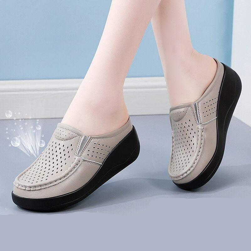 Ortopediska wedge-loafers med öppen tå för kvinnor, bild 3 av 5