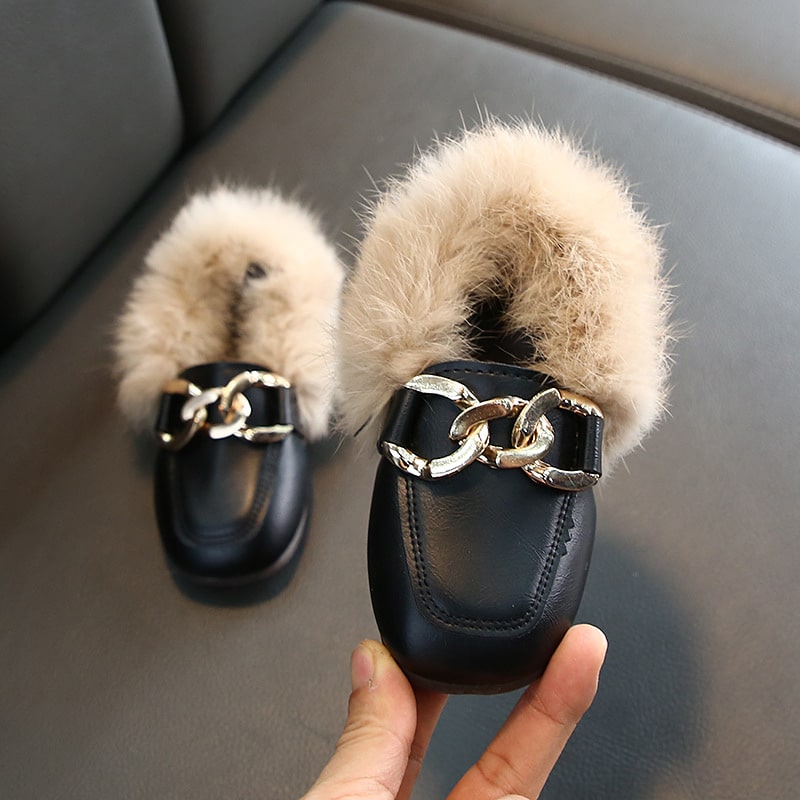 Fodrade loafers för flickor, bild 3 av 9
