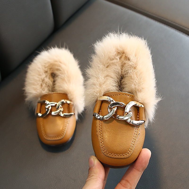 Fodrade loafers för flickor, bild 4 av 9
