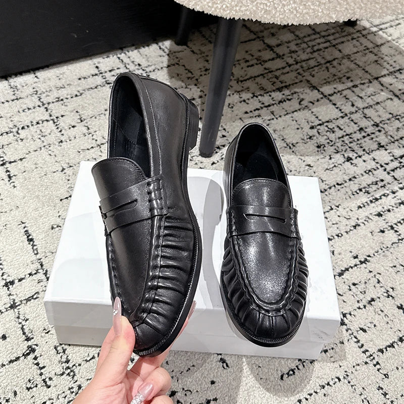 Penny loafers dam i cognac