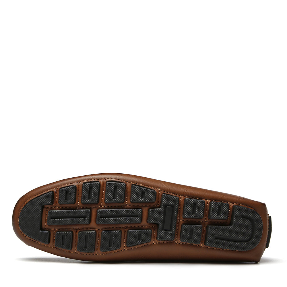 Eleganta loafers för herrar – bekväma skor i syntetläder, bild 3 av 8