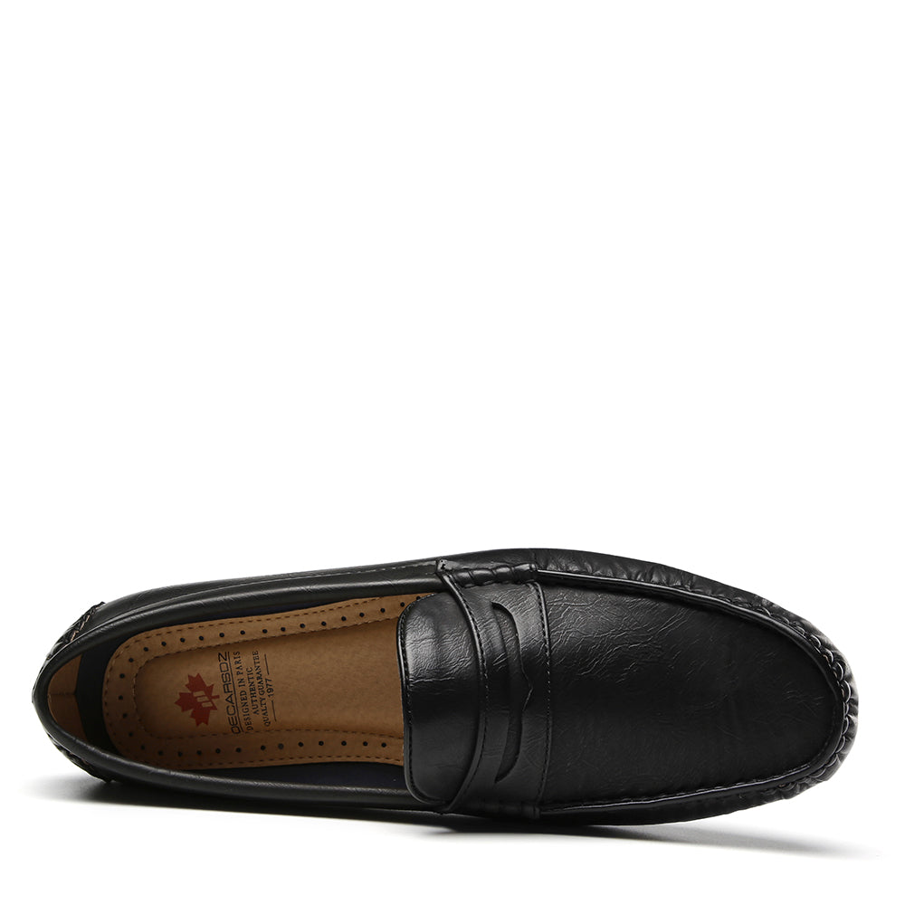 Eleganta loafers för herrar – bekväma skor i syntetläder, bild 4 av 8