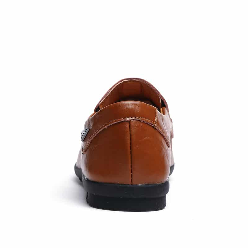 Bekväma och andningsbara loafers i läder för herr, bild 2 av 8