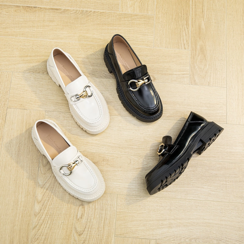 Slip-on loafers i syntetläder för dam, bild 4 av 4