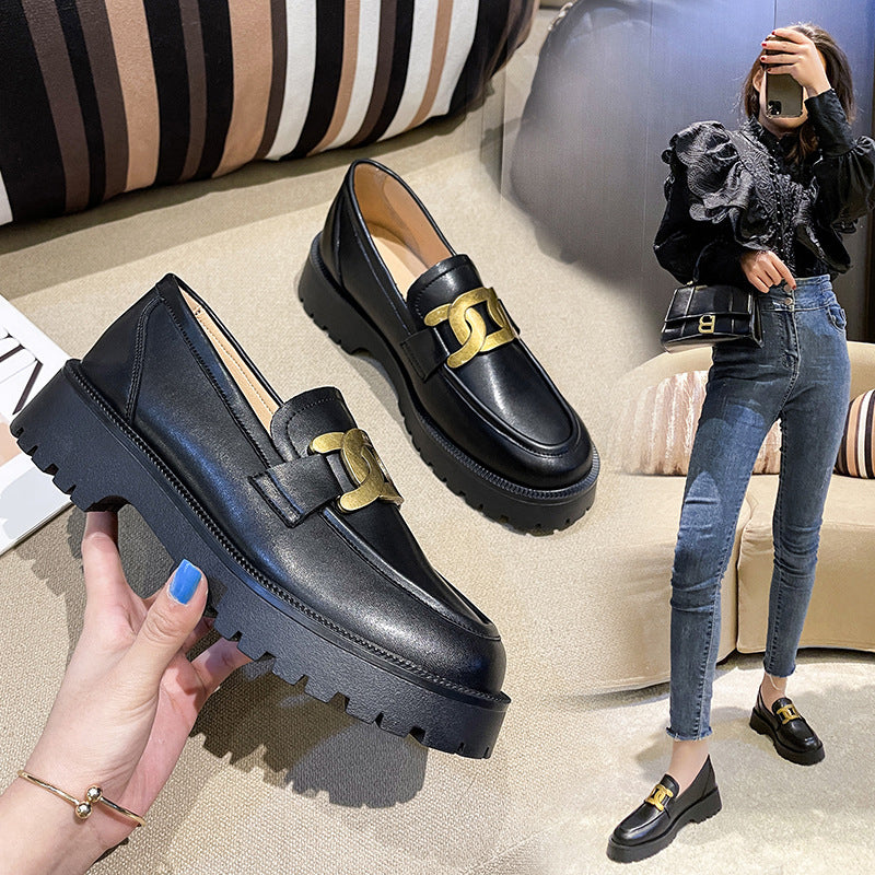 Sofistikerade loafers med platåsula för kvinnor, bild 2 av 8