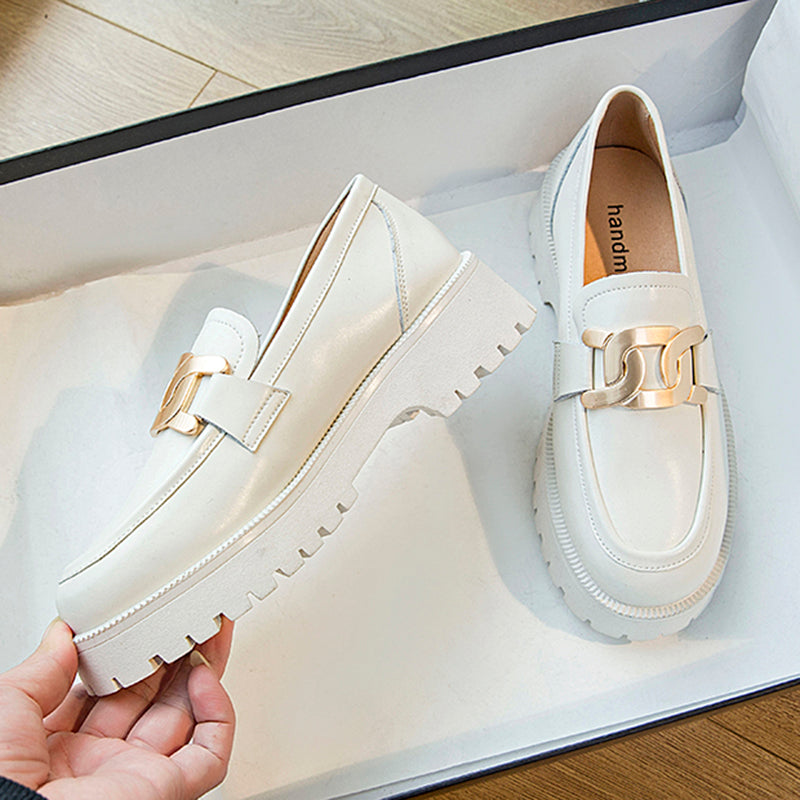 Sofistikerade loafers med platåsula för kvinnor, bild 4 av 8