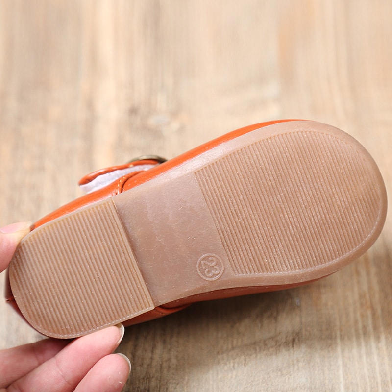 Robusta loafers i läder för flickor, bild 2 av 7