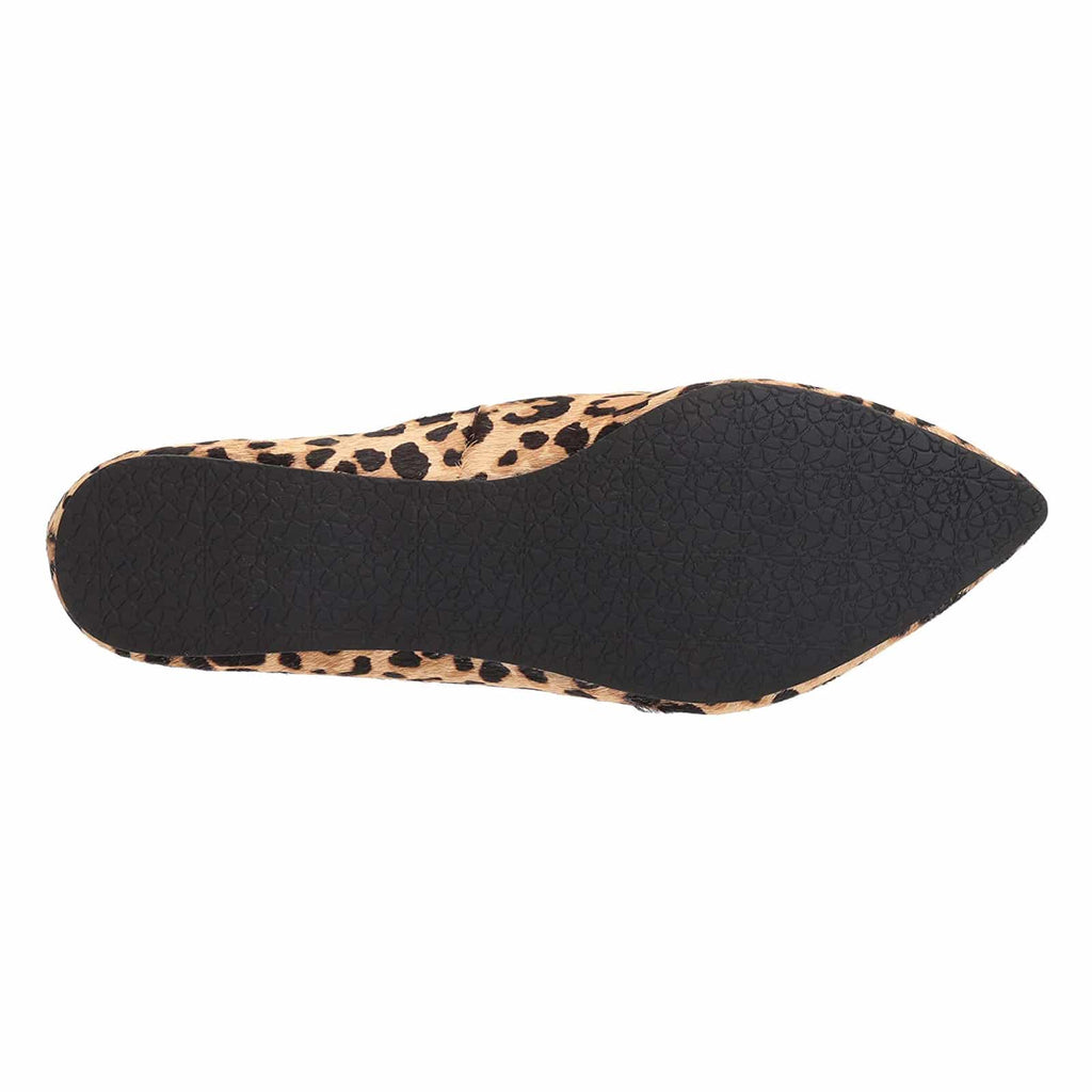 Spetsiga loafers i sammet med leopardmönster för kvinnor, bild 6 av 9