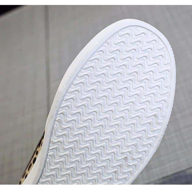Streetwear loafers med plattsula och leopardmönster, bild 5 av 5
