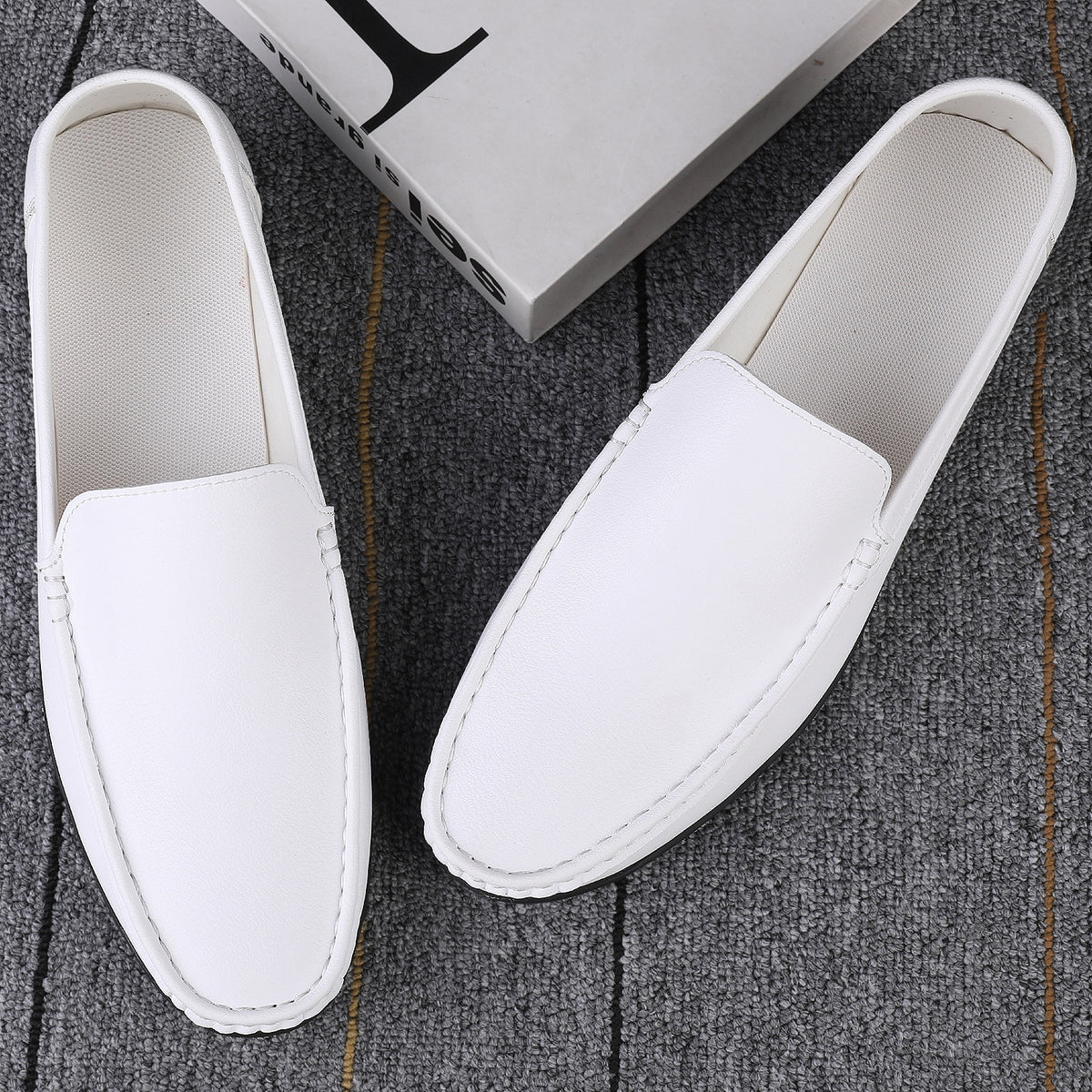 Superlätta loafers i konstläder för herrar, bild 4 av 7