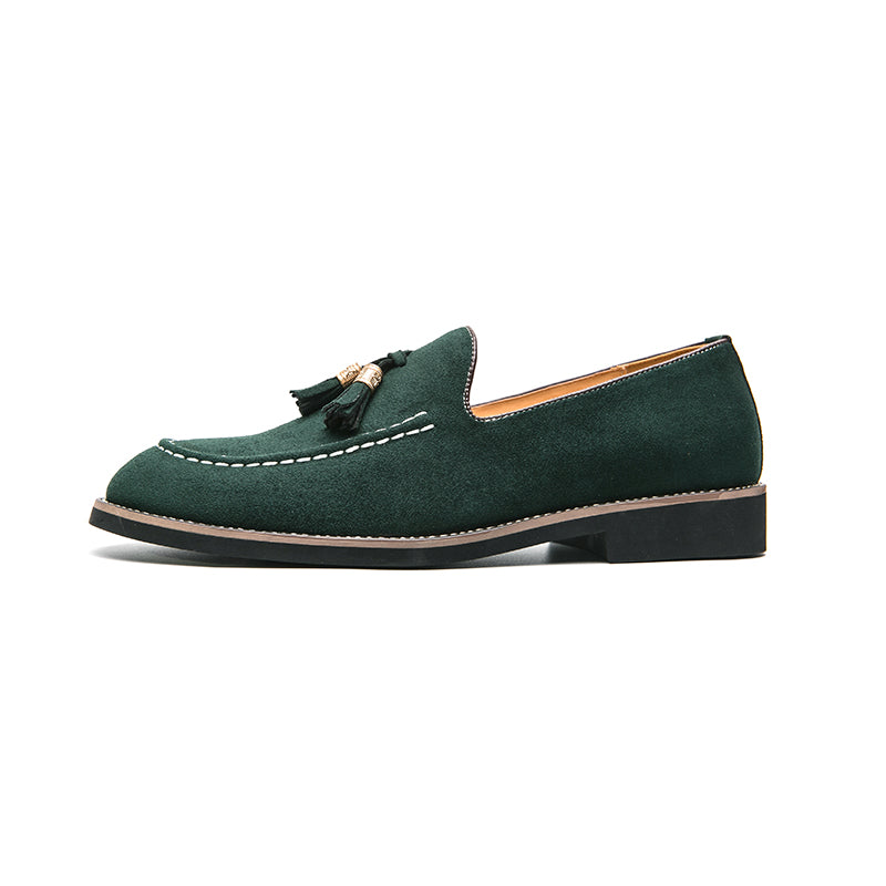 Loafers med tofs i mocka med flera färger för herrar, bild 3 av 10